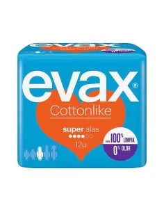 Evax Compresas Ultra Super Con Alas 12 uds