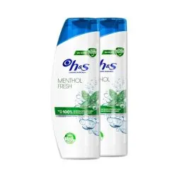 H&S Menthol fresh Champu Anticaspa Pack Ahorro