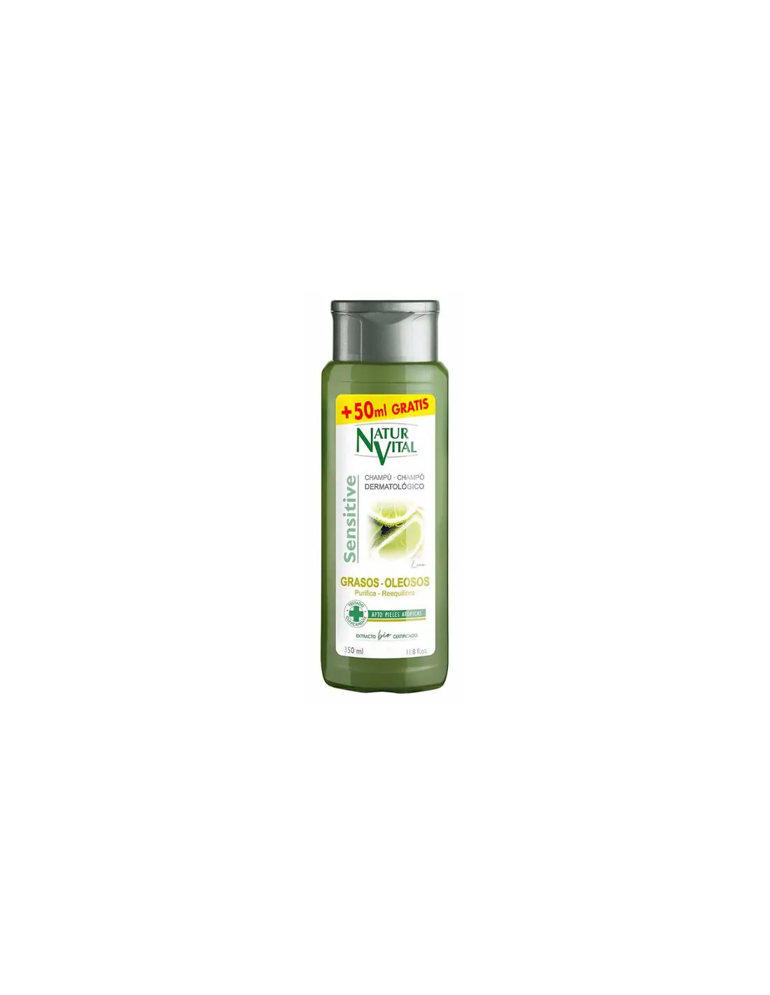 Natur Vital Sensitive Champu Purificante Lima Cabello Graso