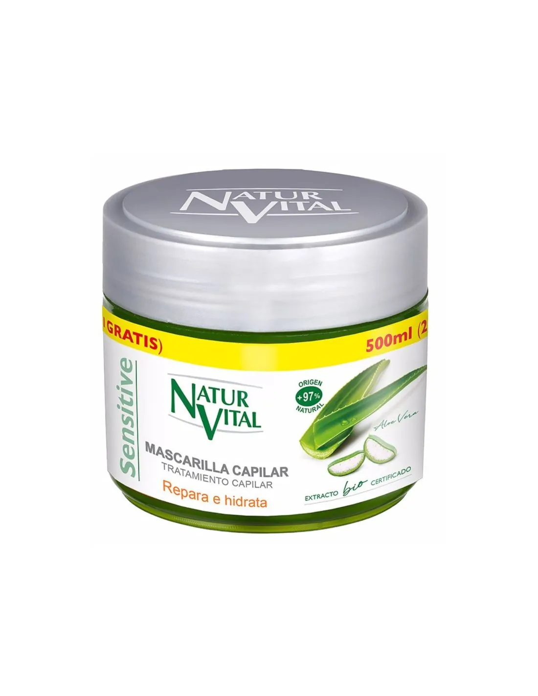 Natur Vital Sensitive Mascarilla Capilar Repara E Hidrata 300ml 