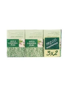 Puig Agua de Lavanda Jabón de Tocador Pack 2 + 1 de regalo 125 g