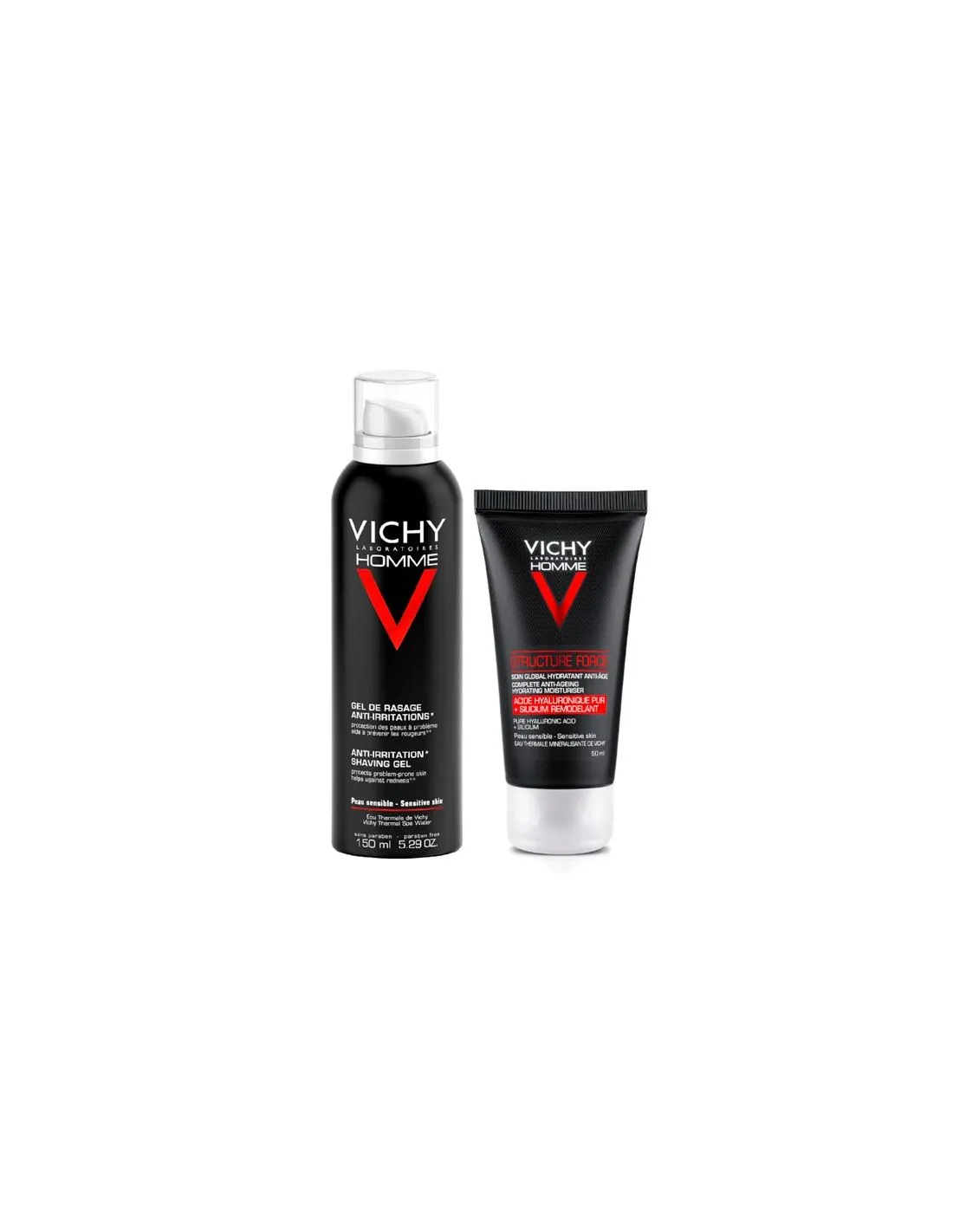 Vichy Homme Structure Force con Homme Gel de Afeitar Pack