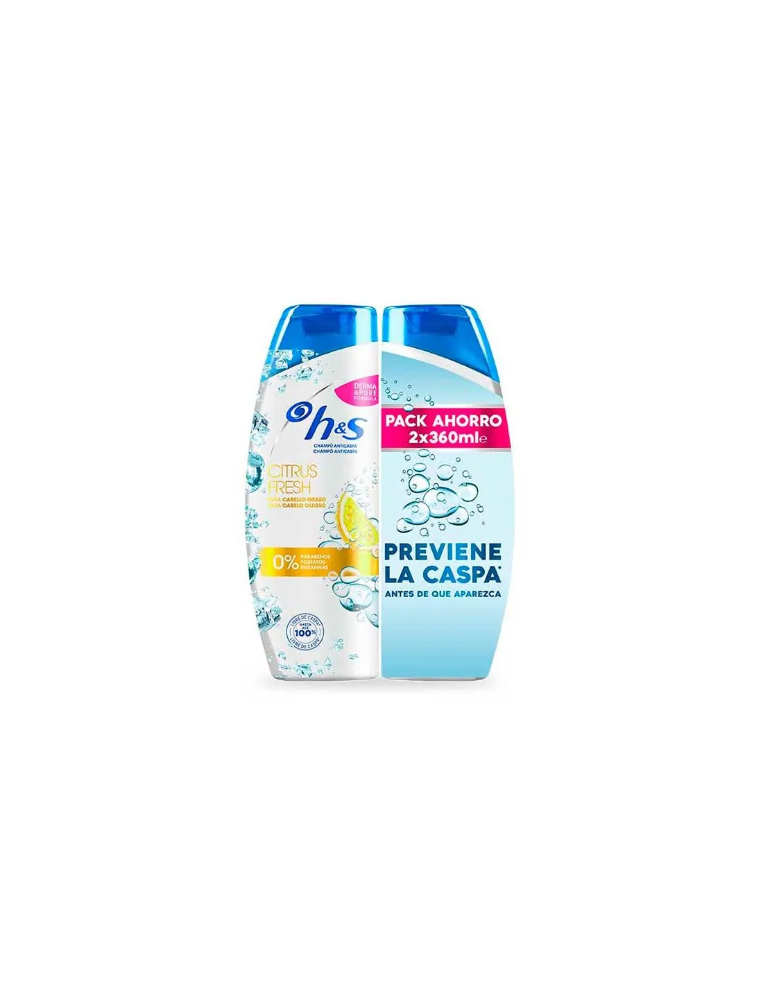 H&S Citrus Fresh Duplo Champú 2 x 360 ml