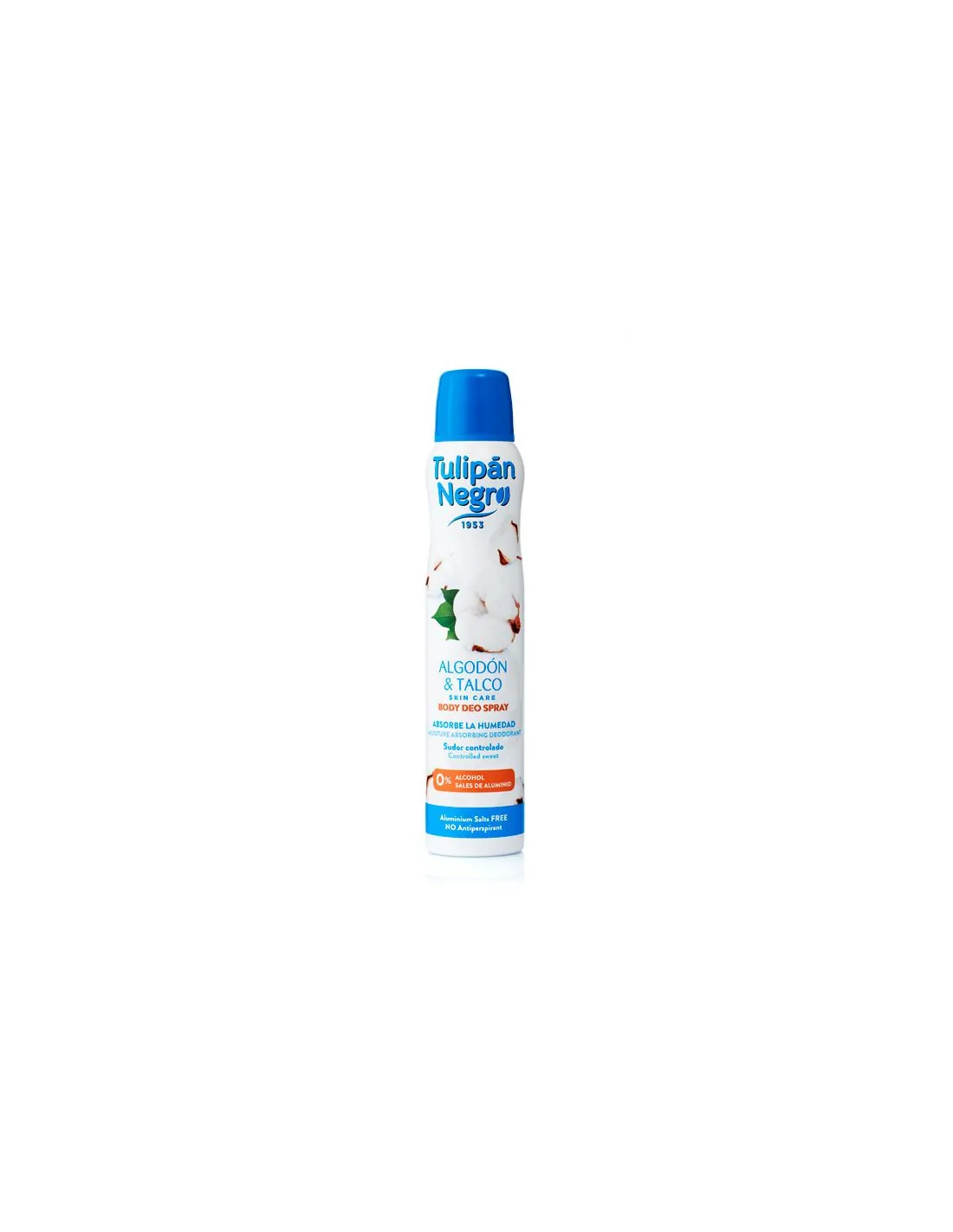 Tulipán Negro Desodorante Spray Algodón y Talco 200ml