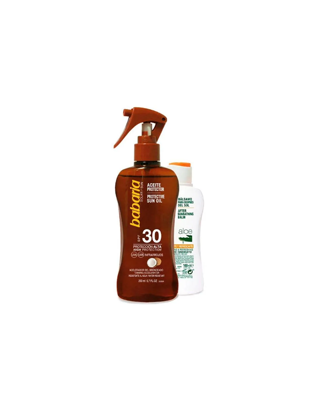 Babaria Aceite Solar Spf30 200ml+ Regalo Aftersun