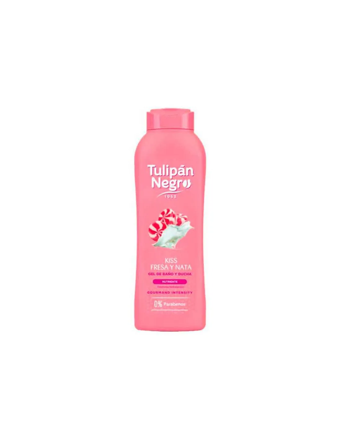 Tulipán Negro Gel Kiss Fresa Y Nata 600+120 Ml