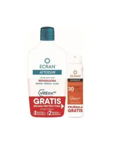 Ecran Aftersun Leche Reparadora y Bruma Spray Sunnique Spf 30 Pack