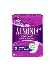 Ausonia Discreet Maxi Día y Noche Compresas 12 uds