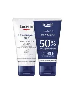 Eucerin UreaRepair PLUS Crema de Manos 5% Urea 2x75 ml