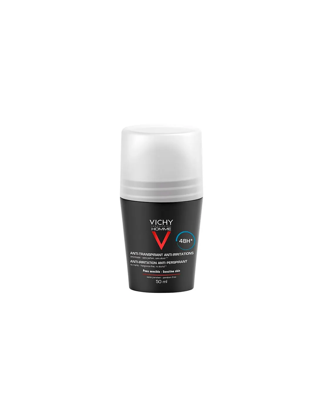 Vichy Homme Desodorante Roll-On Anti-Transpirante Pieles Sensibles 50 Ml