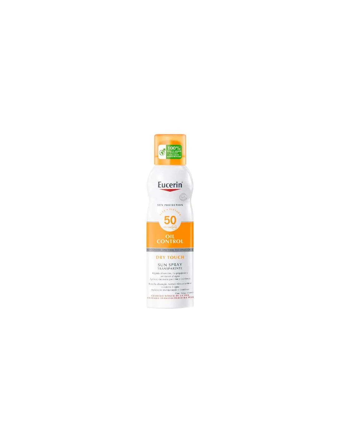 Eucerin Sun Body Oil Control Spray Dry Touch Protector Solar Corpora