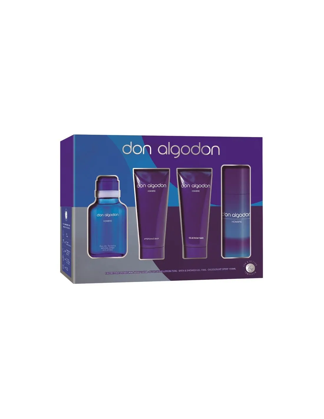 Don Algodon Hombre Eau De Toilette Estuche 4 Piezas