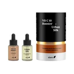 Ebers Vit C 10 Booster y Urban Silk Duplo Cuidado Facial