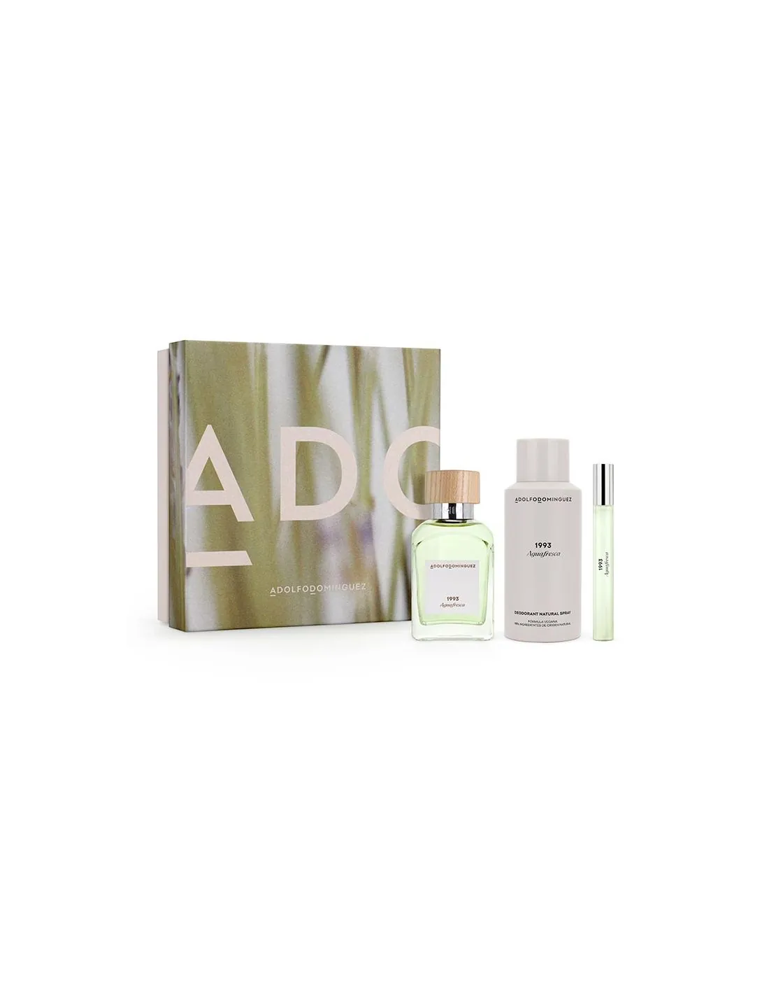 Adolfo Dominguez Agua Fresca Eau de Toilette Estuche Regalo 3 Piezas