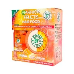 Fructis Hair Food Piña Antirotura Cofre Tratamiento Y Mascarilla 2 Piezas 