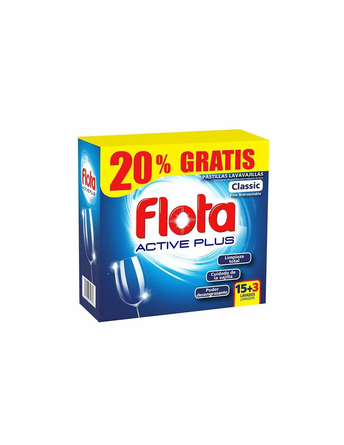 Flota Active Plus Classic Pastillas Lavavajillas