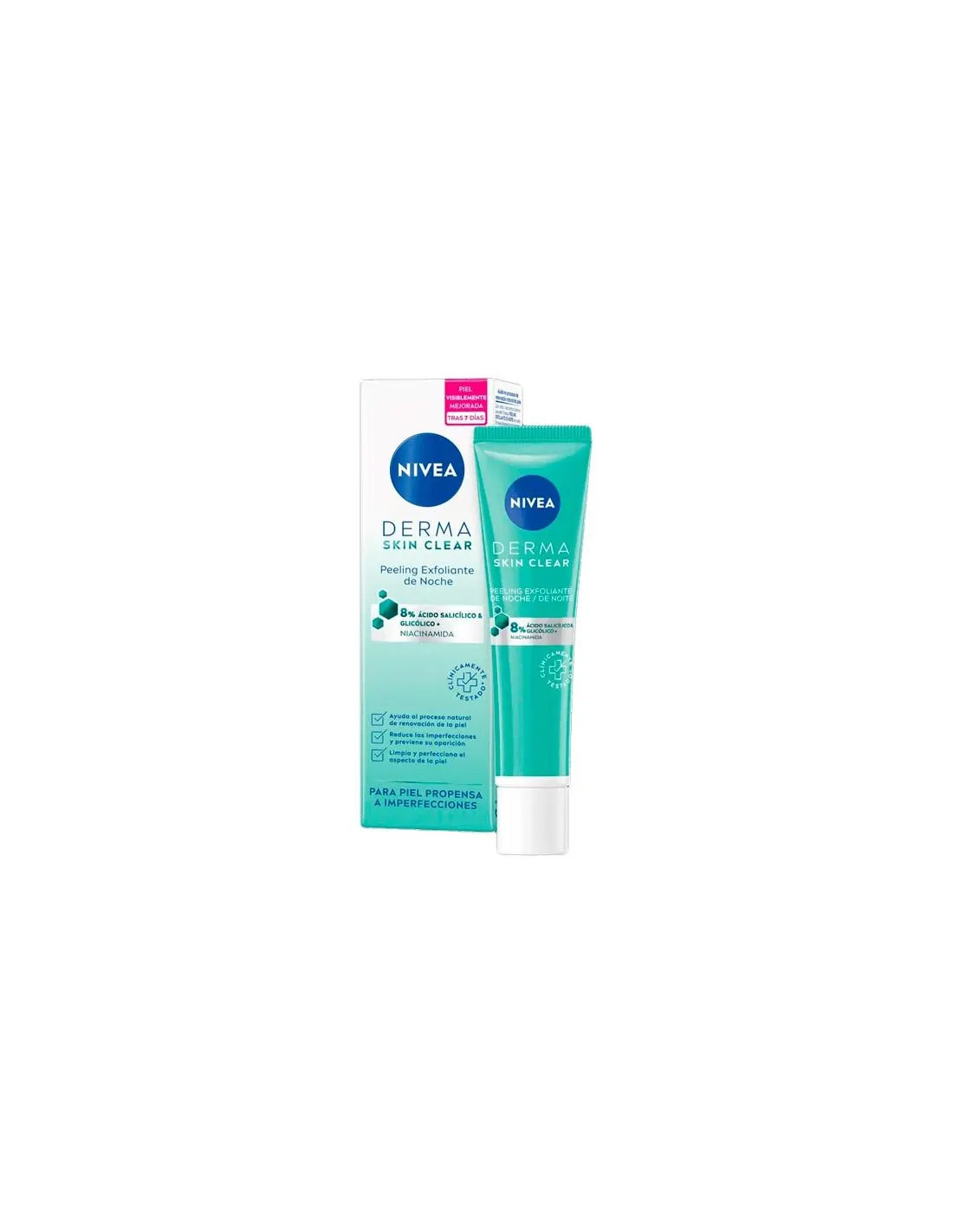 Nivea Derma Skin Clear Exfoliante de Noche