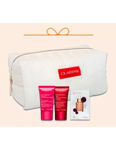 Neceser Clarins blanco con minitallas.