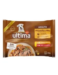 Ultima Fit & Delicious Pollo y Buey en Salsa Comida para Perros